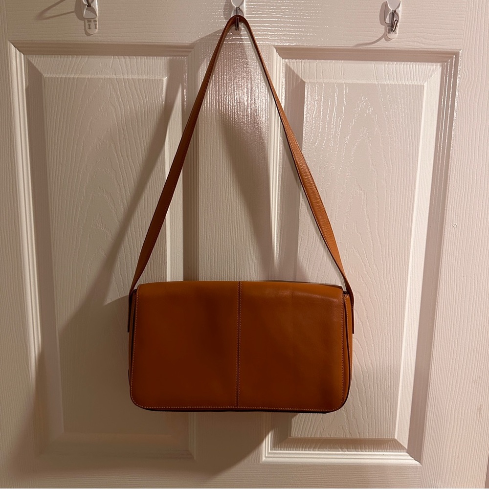 vintage camel brown talbots bag